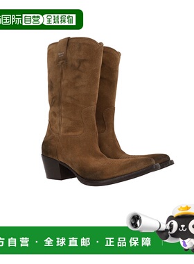 1h可退 潮奢 Prada 普拉达 女士 Texan Logo印花靴子 1U001OF0450