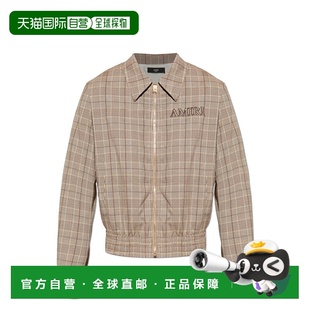 夹克 AMOUBN11000268 AW2025 1h可退 Plaid 男士 棕色 patte AMIRI