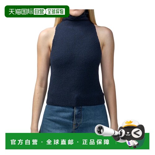 ALAIA 女士背心吊带 AA9H1311K096B541 AW2025 蓝色