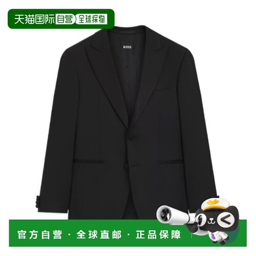 BOSS HUGO BOSS 男士西服 50566944001 AW2026 黑【付后1h可退】