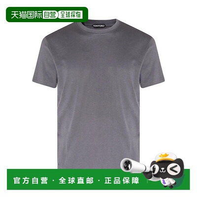 1h可退 TOM FORD 男士T恤 JMT012JCS004HB990 AW2025 灰色