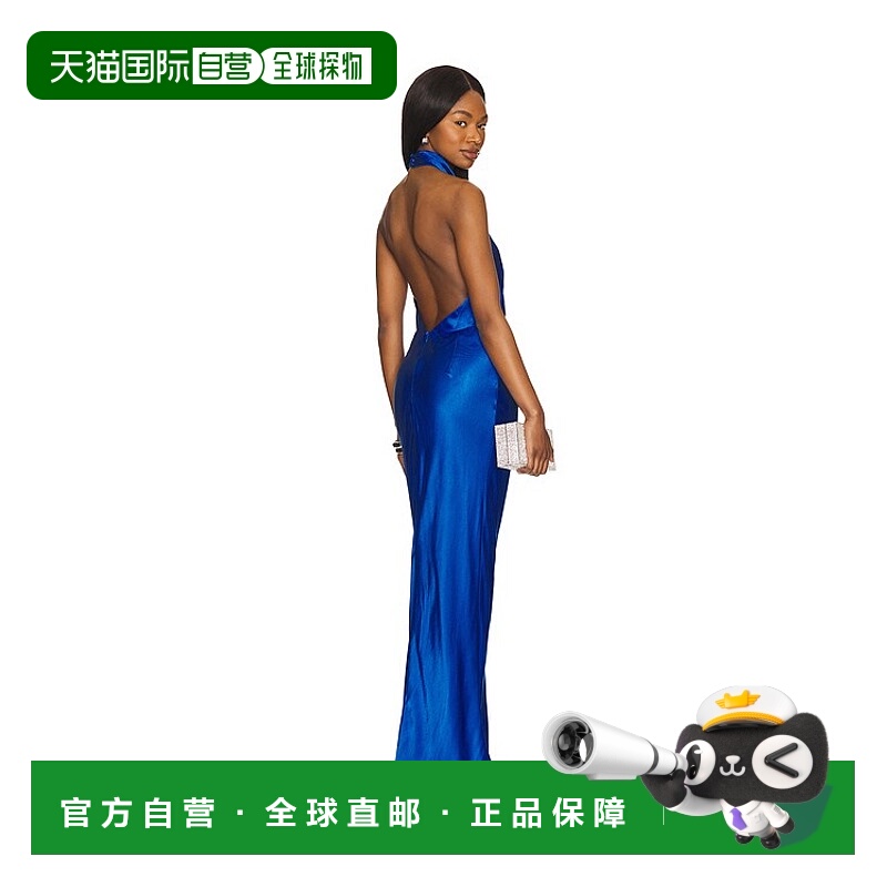 1h可退 潮奢 Shona Joy 女士 Tatum 高斗篷式背部开口长款连衣裙