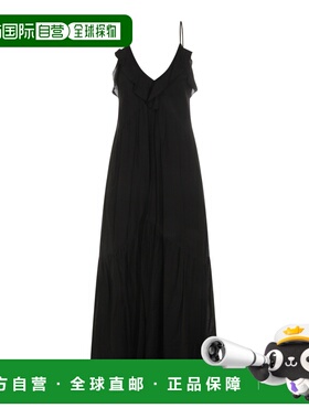 潮奢 ISABEL MARANT 女士 黑色棉质连衣裙 26PRO1003FBB3J04E01BK