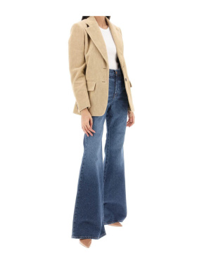 CHLOÉ 女士牛仔裤 C23ADP06150467 AW2023 蓝色 高腰牛仔裤