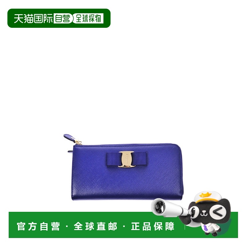 1h可退 SALVATORE FERRAGAMO 女士钱包 22C124BLUBLUE SS2022拉链