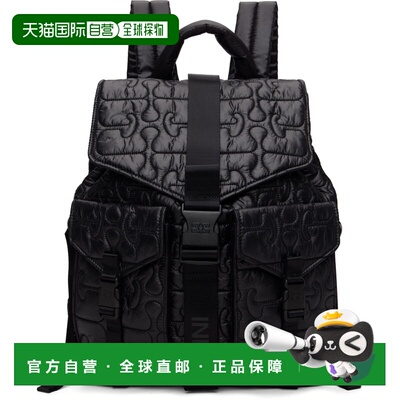 GANNI 甘尼 女士 黑色 Quilted Re-Tech 双肩包 B2080004Black