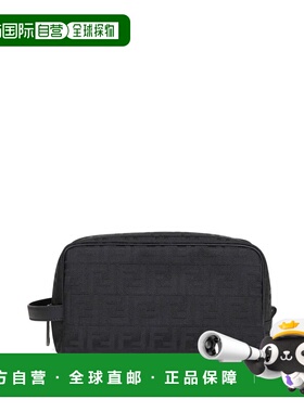 FENDI 男士化妆包 7N0141AVC61 SS2026 黑色 Fendi Beauty Large