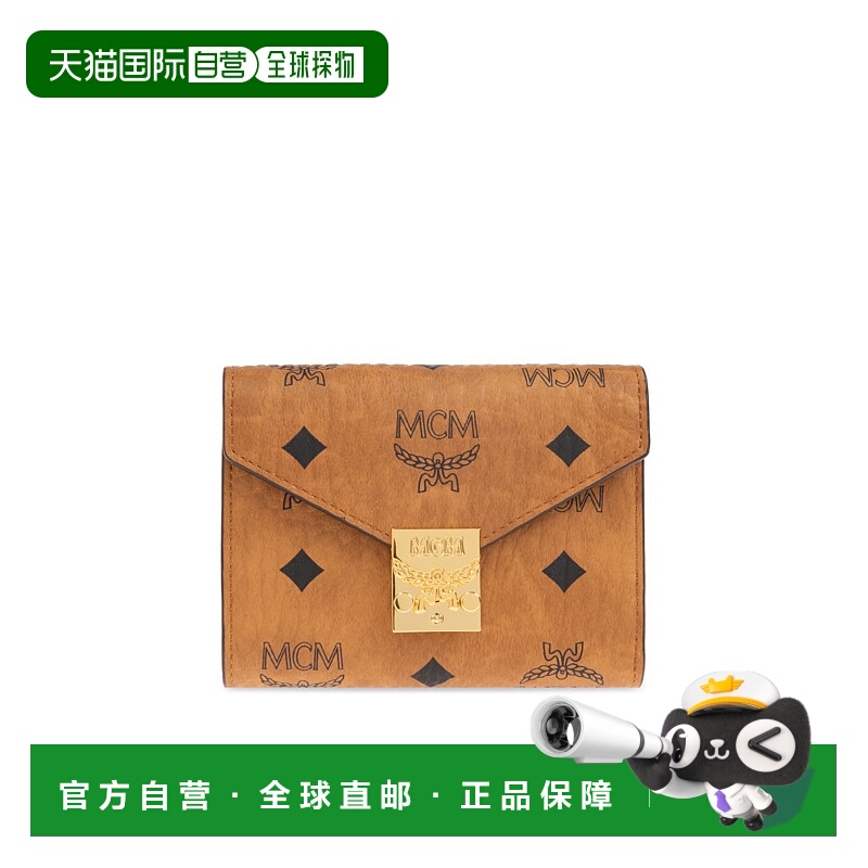 1h可退 MCM 男童包袋 MYSAAPA020CO CO 褐色 Wallet with logo