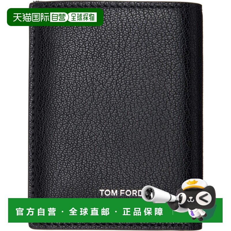 Tom Ford 汤姆 福特 男士 黑色 Elongated T Line Folding 卡包 Y