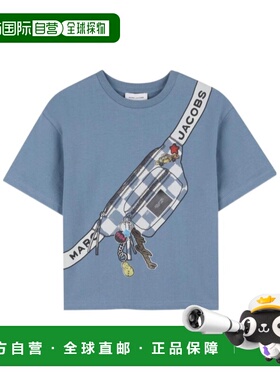 MARC JACOBS 男童T恤 W6076380B SS2026 蓝色 短袖T恤