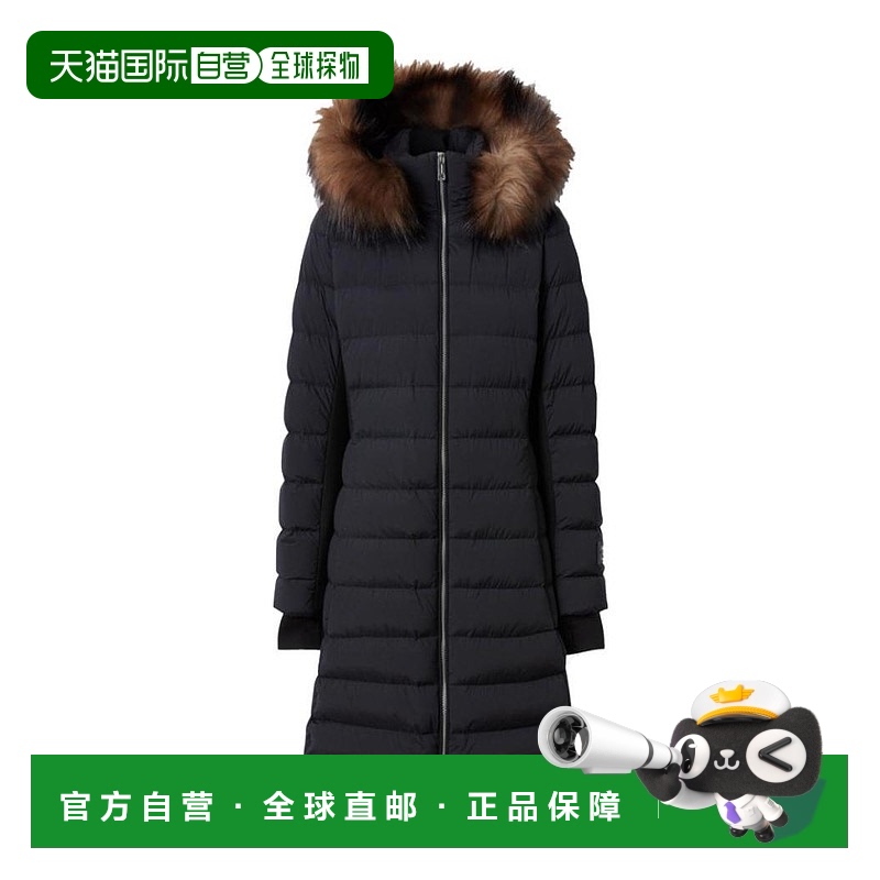 1h可退 BURBERRY 女士外套 80218831 AW2019 黑色 连帽休闲羽绒服
