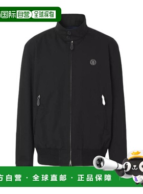 BURBERRY 男士夹克 80415901 SS2022 黑色 专属标识装饰棉质嘎巴