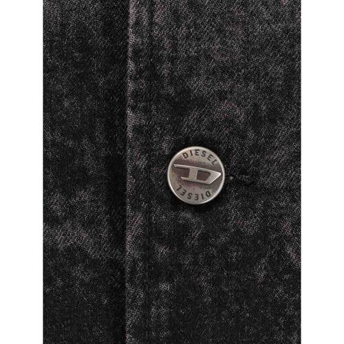 DIESEL 男士西服 A21637007DB02 AW2025 黑色 Back denim jacket