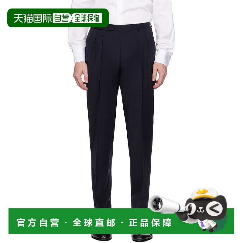 1h可退 潮奢 Brioni 布里奥尼 男士 海军蓝 Elba 长裤 RP3I0LOCA6