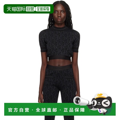 1h可退 潮奢 Palm Angels 棕榈天使 女士 黑色 T恤 PWHT010R24KNI