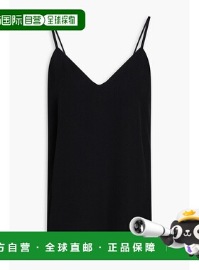 1h可退 潮奢 toteme 女士 绉纱吊带背心 243WRT0334FB0020001BLAC