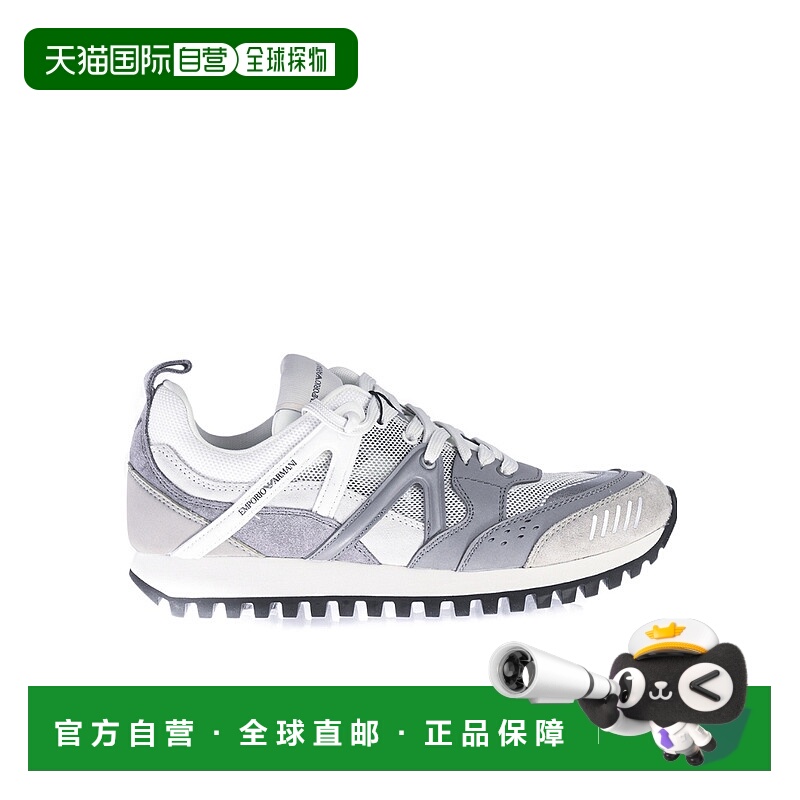 1h可退 EMPORIO ARMANI 男士运动鞋 X4X555XN195GREY AW2022