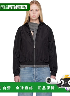 1h可退 潮奢 Burberry 巴宝莉 女士 黑色 Knight Stamp Nylon 夹