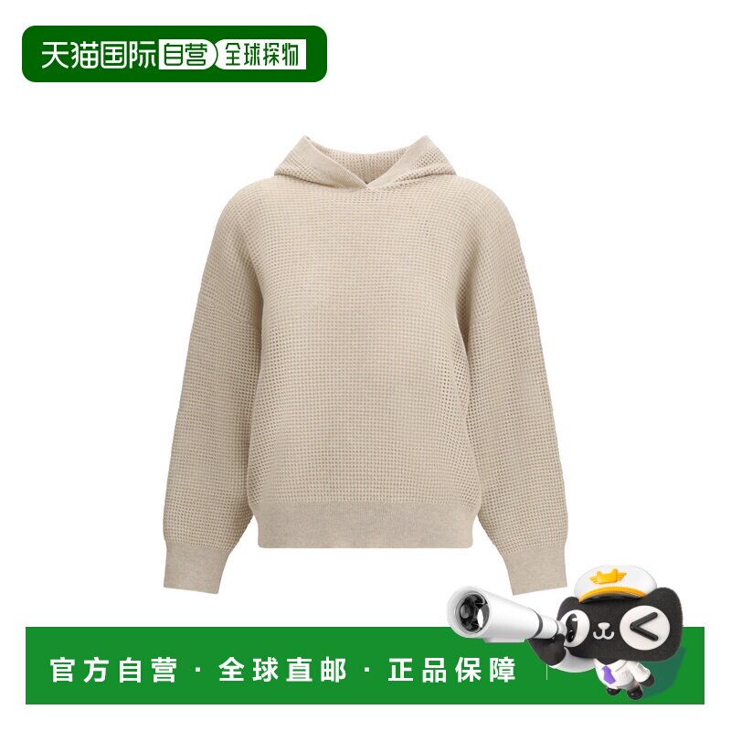 Brunello Cucinelli 布内罗 古奇拉利 女士 华尔夫针织羊绒连帽衫