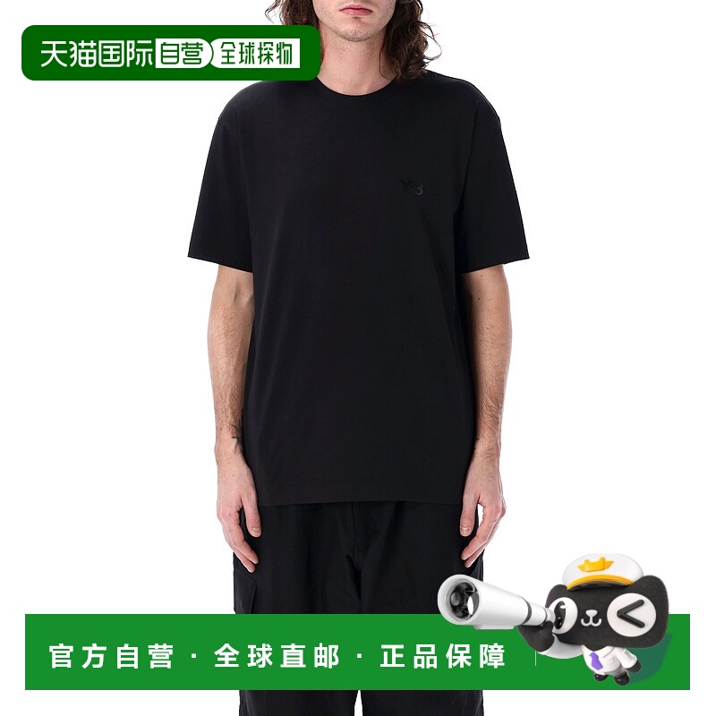 1h可退 Y-3 男士T恤 IW0066B AW2025 黑色 Regular t-shirt