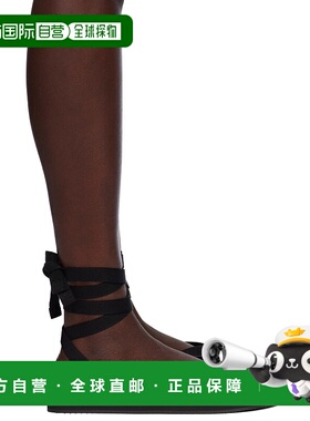 1h可退 潮奢 The Row 女士 黑色 Dune Knot 凉鞋 F1588GRO