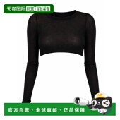 OWENS CROP 女士T恤 SS2026 RICK RP01F6220RC09 黑色