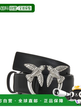 PINKO 女士腰带 100125A0F1Z99O SS2025 黑色 'Love berry' belt