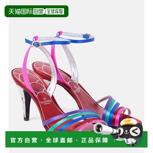 华伦天奴 Valentino 女士 Ladycrush 1h可退 精饰皮质凉鞋 潮奢