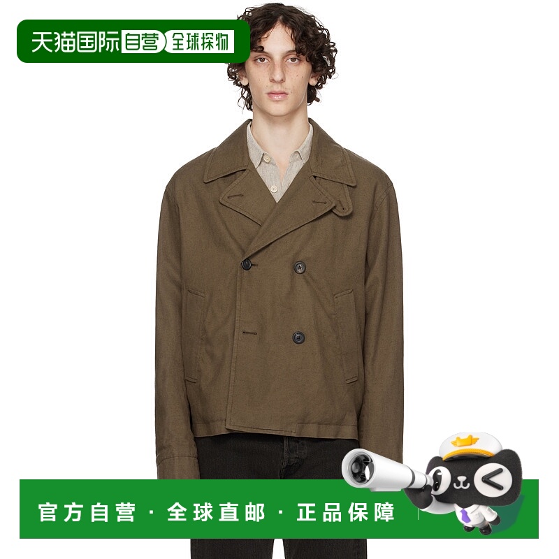 1h可退 潮奢 Our Legacy 男士 灰褐色 Dispatch 双排扣夹克 M2251