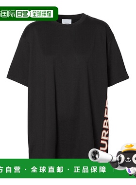 BURBERRY 女士衬衫 80373821 SS2023 黑色 logo印花短袖T恤