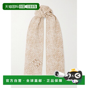 1h可退 潮奢 LOEWE 罗意威 女士 流苏提花围巾 F811SS1X01配饰