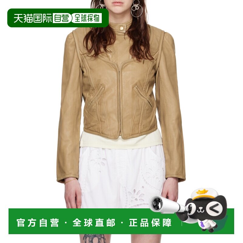 1h可退 奢淘 Isabel Marant Alexandra 皮夹克 女 VE0319FAB2B01I