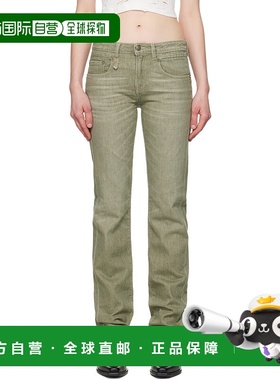 1h可退 潮奢 R13 女士 绿色 Tobi Boy 牛仔裤 R13WD091D289A