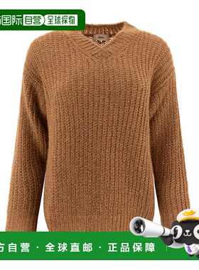 HERNO 女士T恤 MV000009D760522157 AW2024 棕色 Sweater with se