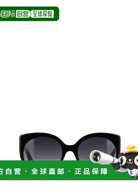 GUCCI 女士太阳镜 GG0325S001 SS2025 黑色 GUCCI 古驰Sunglasses