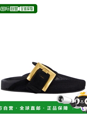 BALMAIN 女士拖鞋 GN1UR207TMCA0PA SS2026 黑色 ‘Anthem’ slid