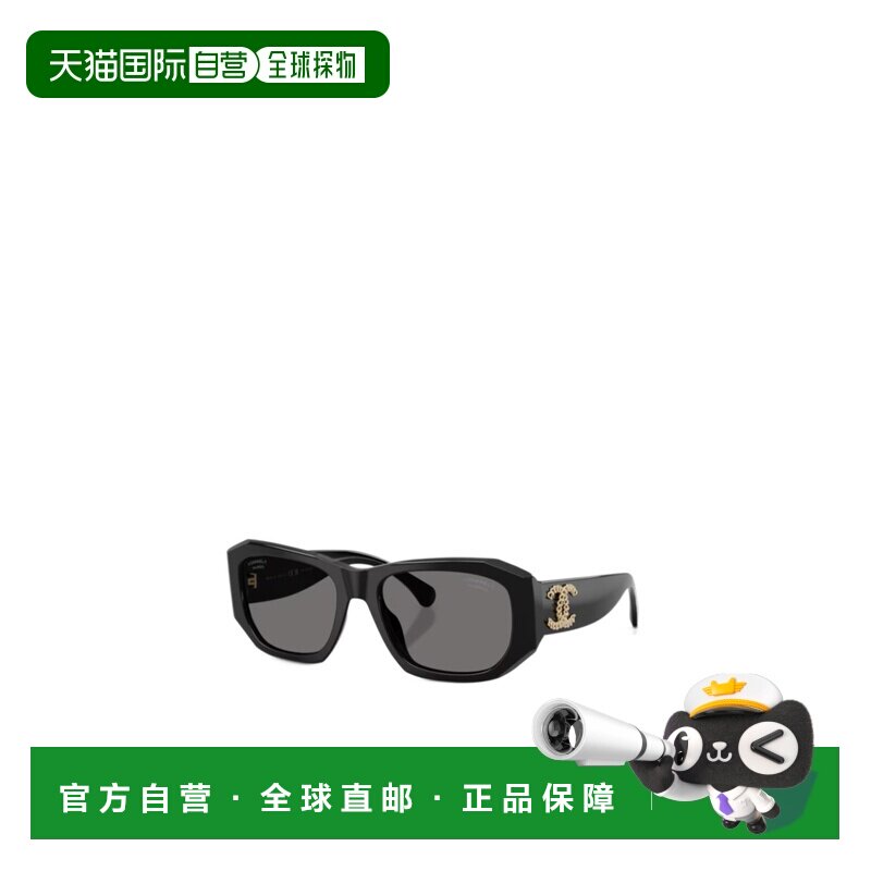 CHANEL 女士太阳镜 CH5554C622T8 CO 黑色 全框太阳镜香奈儿眼镜