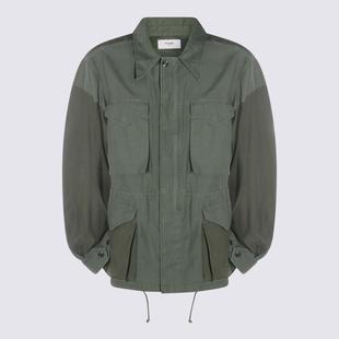 RM06W900T29VC parka CELINE 外套 Satin cotton 绿色 男士 SS2026