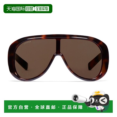 潮奢 Gucci 古驰 女士 长方形镜框太阳眼镜 860999J0740