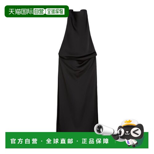 SPORTMAX 女士连衣裙 2221086306004 SS2026 黑色 垂褶连衣裙