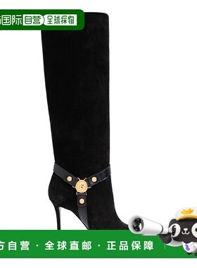 BALMAIN 女士高跟鞋 DN1TA046LSOV0PA AW2024 黑色 Eva 尖头长筒