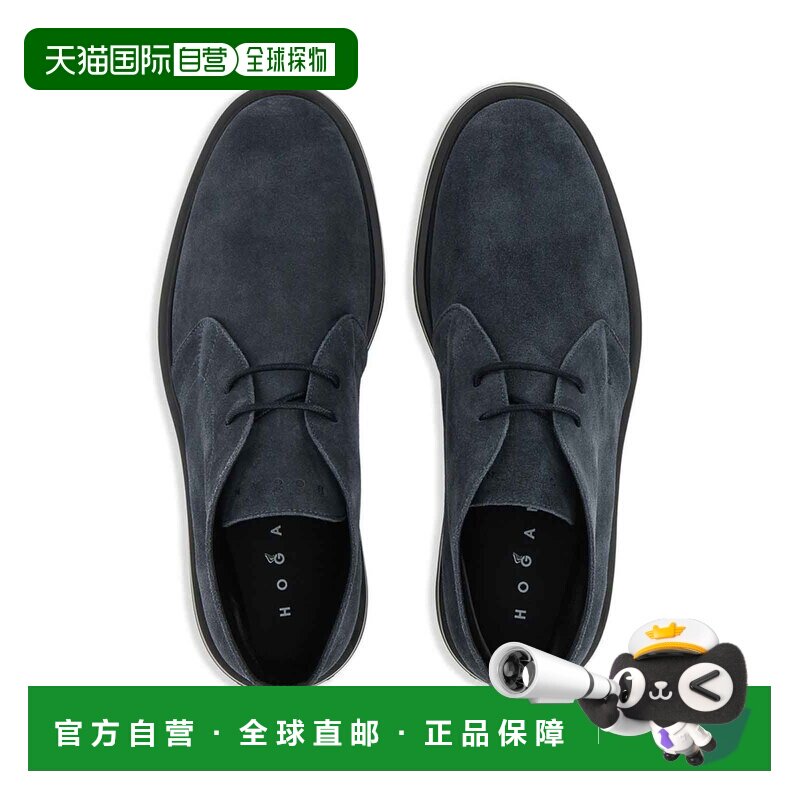 HOGAN 男士靴子 HXM6730FN40HG0U805 AW2025 蓝色Shoe 德比鞋男靴