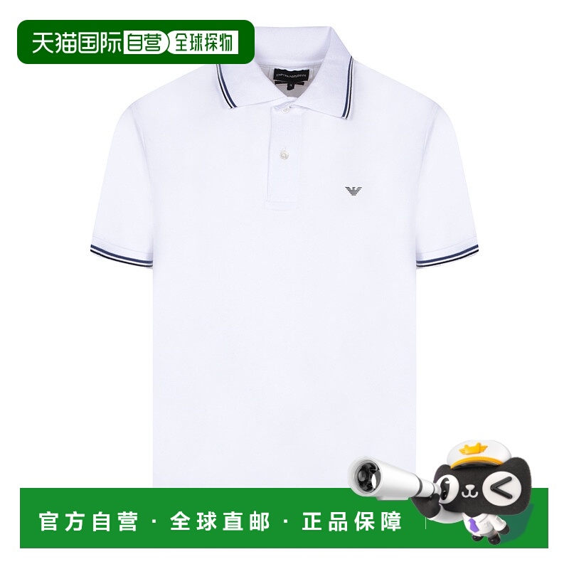 1h可退 EMPORIO ARMANI 男士T恤 8N1FB31JPTZ0100 CO 白色阿玛尼