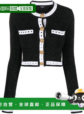 BALMAIN 女士针织衫 BF1KL101KE74EHQ AW2023 黑色
