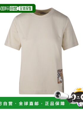BURBERRY 女士T恤 8103506C1740 SS2025 卡其色 T-SHIRT