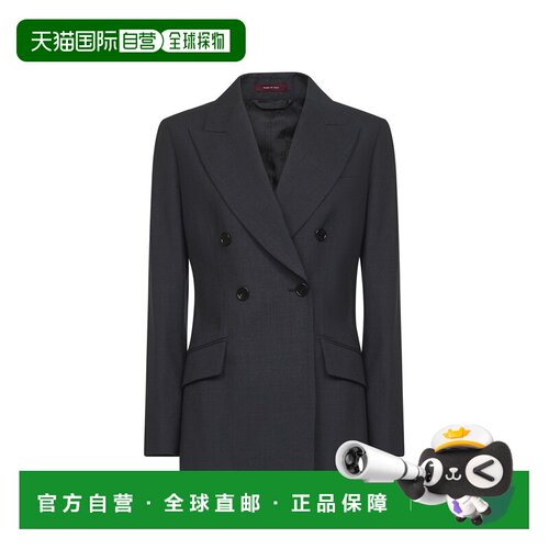 GUCCI 女士西服 840785Z7ASP1054 AW2025 黑色 双排扣西装外套