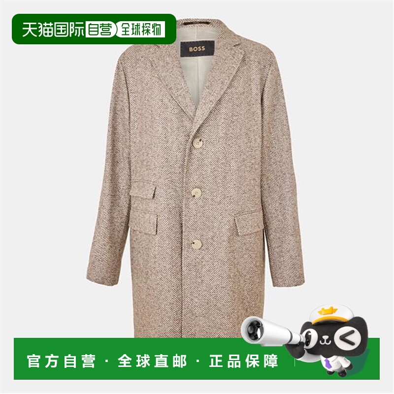 1h可退 潮奢 BOSS 波士 男士 L Henk 短夹克 brown棕色 舒适时尚