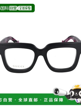 GUCCI 女士眼镜 GG1549O003 SS2024 黑色 方形全框平光镜古驰