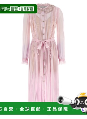 1h可退 潮奢 Self-Portrait 女士 'Pink Georgette... 褶裥服装 R