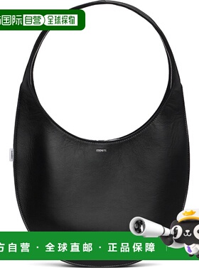 1h可退 潮奢 Coperni 女士 黑色中号 Soft Swipe 单肩包 COPBA109